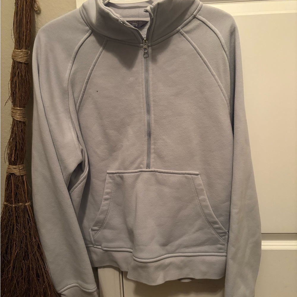 Danskin Men's Light Gray Zip-Up Sweater